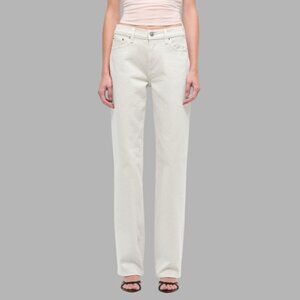 Abercrombie & Fitch Women's Low Rise Baggy Jean Curve Love Denim Gray Size Small